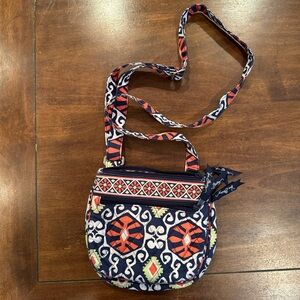 Vera Bradley Blue and Orange Crossbody Bag